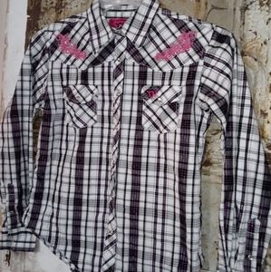 Girls XL western shirt